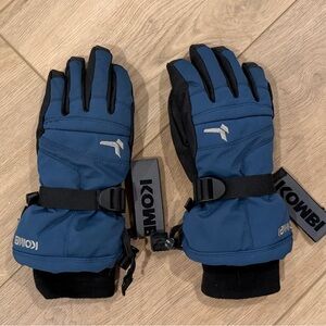 Blue and Black Men's Gloves